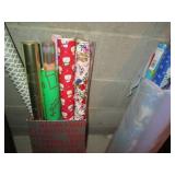 Lot of wrapping paper...