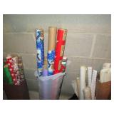 Lot of wrapping paper...