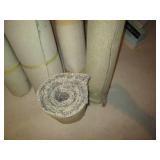 6 rolls of carpet remnants...