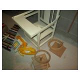 Vintage toys, ring toss, ribbon, an...