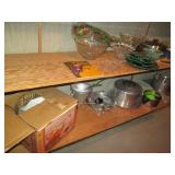 Assorted serving and kitchenware...