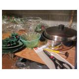 Assorted serving and kitchenware...