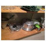 Assorted serving and kitchenware...