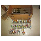 Vintage Green tinted lowballs plus ...