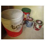 Large Armour shortening tin and oth...