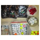 Large lot of golf balls and Tees...