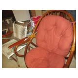 lot of 2 chairs and a basket...