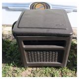 Nicer garden hose caddy with a hose