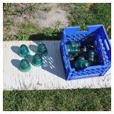 LARGE LOT OF BLUE INSULATORS