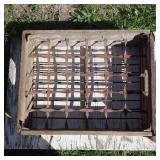 Vintage wooden and metal crate