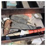 Vintage tackle box with vintage lures and other accessories