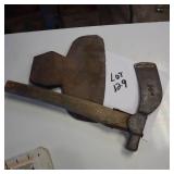 Very cool vintage BROADHEAD AX and another ax with maker