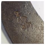 Very cool vintage BROADHEAD AX and another ax with maker