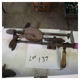 Vintage mixer style hand drills  2 total
