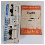 MODEL STALK SHREDDER  ** CASE OPERATOR