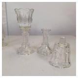 11 PC V&G GLASSWARE ** VASES ** PITCHER ** CANDLE ** WINE