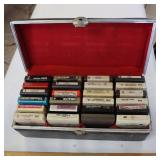VINTAGE CASE OF 8 TRACK TAPES