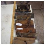 AN EVEN LARGER LOT OF 9 VARIOUS TYPES AND STYLES OF PLANERS