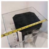 ACRYLIC DISPLAY CASE ** ROTARY WITH MISC. JEWELRY AND BEADS