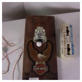 HARLEY ILLUMINATABLE SIGN ** WITH VINTAGE INSULATOR