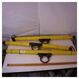 LOT OF 3 PAINTED Singletree (or Swingletree)