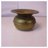 VINTAGE BRASS SPITOON  APPROX 8" DIAMETER
