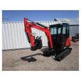AGT Industrial QNT50R Excavator w/Side Swing Boom & Hydraulic Thumb