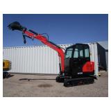 AGT Industrial QNT50R Excavator w/Side Swing Boom & Hydraulic Thumb