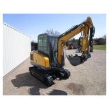 AGT Industrial MY50R Excavator w/Side Swing Boom & Hydraulic Thumb