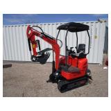 AGT Industrial QK18K-C Excavator w/Kubota Diesel, Side Swing Boom & Hydraulic Thumb