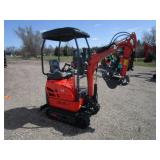 AGT Industrial QK18K-C Excavator w/Kubota Diesel, Side Swing Boom & Hydraulic Thumb