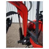 AGT Industrial QK18K-C Excavator w/Kubota Diesel, Side Swing Boom & Hydraulic Thumb