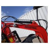 AGT Industrial QK18K-C Excavator w/Kubota Diesel, Side Swing Boom & Hydraulic Thumb