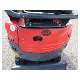 AGT Industrial QK18K-C Excavator w/Kubota Diesel, Side Swing Boom & Hydraulic Thumb