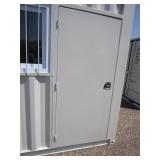 7x10 Storage Container/Jobsite Office w/Side Walk in Door & Window