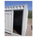 7x10 Storage Container/Jobsite Office w/Side Walk in Door & Window