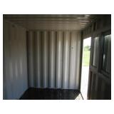 7x10 Storage Container/Jobsite Office w/Side Walk in Door & Window