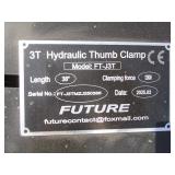 Future 3ton Excavator 38" Hydraulic Thumb