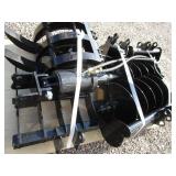 AGT Industrial 9pc Mini Excavator Attachment Set