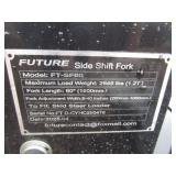 Future Skid Steer 60" Hydraulic Adjustable Forks