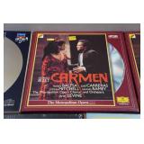 *5* Laser VideoDiscs - Madama Butterfly, Carmen, Karajan