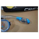 Cressi Adult Rondine Palau Fin Snorkel Set - Fin Size L/XL