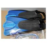 Cressi Adult Rondine Palau Fin Snorkel Set - Fin Size S/M