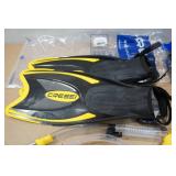 Cressi Adult Rondine Palau Fin Snorkel Set - Fin Size XS/S