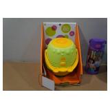 Assorted Toys - Bubble Machine, Water Bottle, Volleyball, Bouncy Ball
