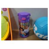 Assorted Toys - Bubble Machine, Water Bottle, Volleyball, Bouncy Ball
