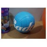 Assorted Toys - Bubble Machine, Water Bottle, Volleyball, Bouncy Ball
