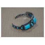 Navajo Style Turquoise Stone Bracelet