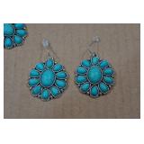 Squash Blossum Turquoise Necklace and Earrings