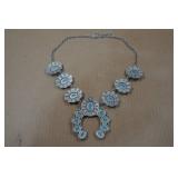 Squash Blossum Turquoise Necklace and Earrings